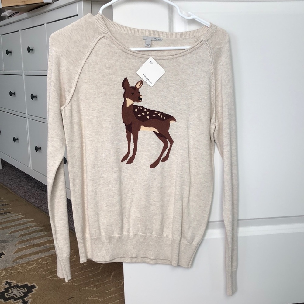 Halogen deer sweater Nordstrom NWT